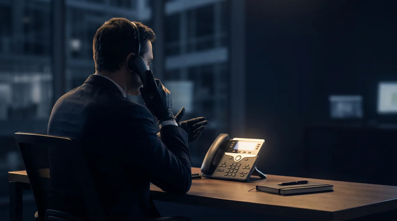 Debt recovery agent making weekly phone calls to debtors