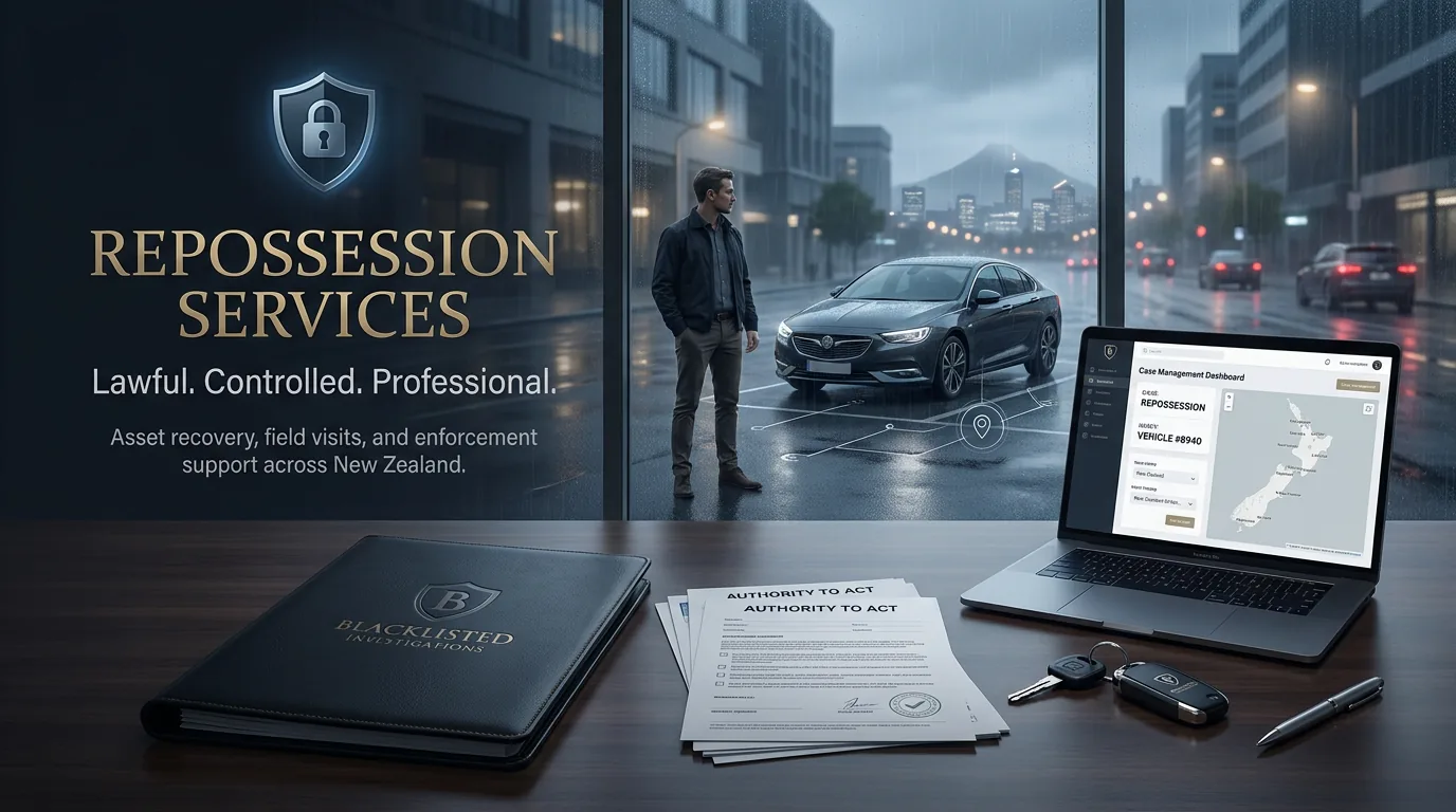 Vehicle and asset repossession services