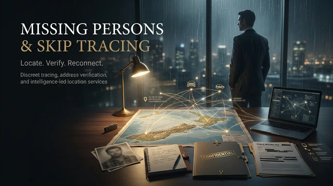 Map and connected leads used to verify a person’s location